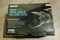 For Nikon - Bower 16mm T/2.2 Wide Angle HD Cine Lens