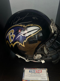 Authentic Ray Lewis Baltimore Ravens Signed helmet with COA 