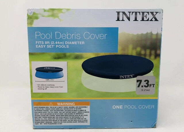 Intex 8 Ft Above Ground Swimming Pool Debris Cover - Vinyl Round in Hot Tubs & Pools in London - Image 4