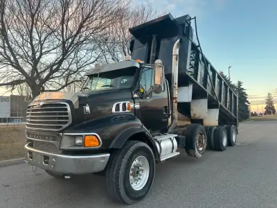 READ AD 2007 sterling lt9500 tri axle dump truck no frame split c15 6nz heated dump box aluminum rim...