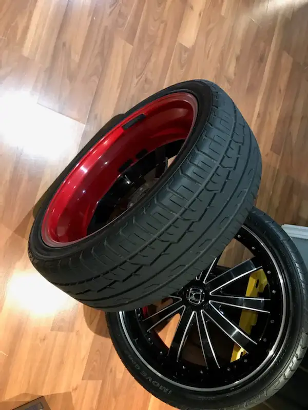 22" Red Sport Wheel 114.3x5 in Tires & Rims in Oshawa / Durham Region - Image 11