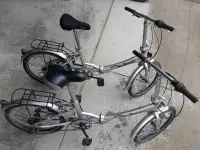 2 Faulkner foldable compact touring bicycles