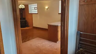 Luxury basement apartment, with front and rear entrance.