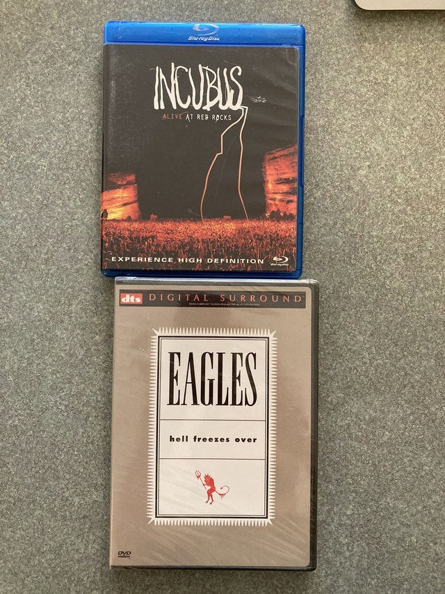 Music New The Eagles Hell Freezes Over dvd & Incubus Live bluray CDs, DVDs & Bluray Calgary