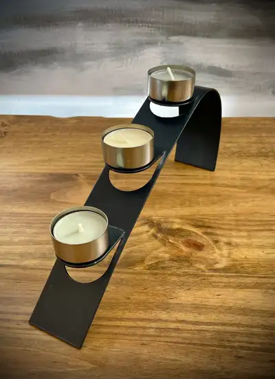 Arch-shaped Candle Holder Designed to Hold Three Tealight Candle, View more