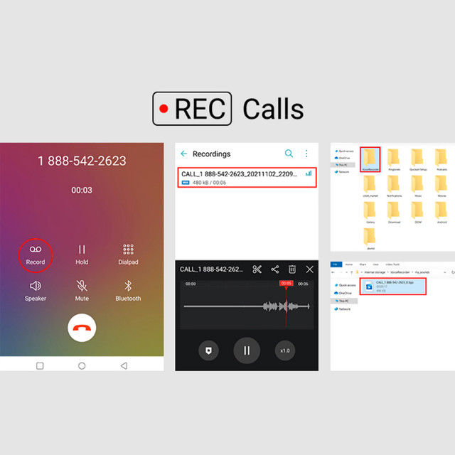UNLOCKED Android Smartphone - Built-In Call Recording! in Cell Phones in City of Toronto - Image 3