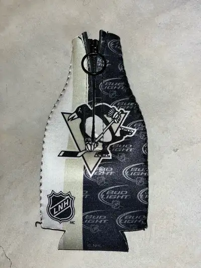 Pittsburgh Penguins Bud Light Bottle Koozie, View more