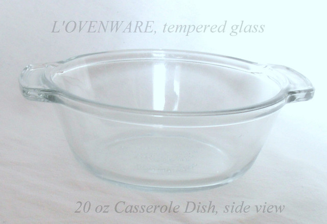 Vintage L'ovenware clear glass casserole ovendish1@20 3 @12 oz in Arts & Collectibles in City of Toronto - Image 2