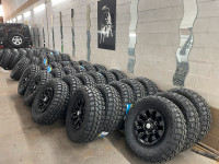 Land Rover defender sawtooth wheels and mud tires 