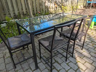 SEGERÖN / ENSHOLMTable and 4 chairs, outdoor dark green/green,, View more