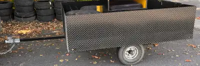 Utility trailer, 75” long, 70” wide, 17” deep