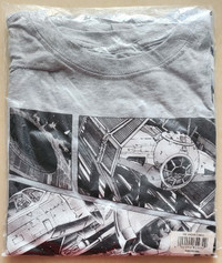 Star Wars Darth Vader Comic Anime Manga Grey M T-shirt New