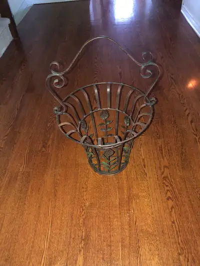 Wrought Iron Basket, View more