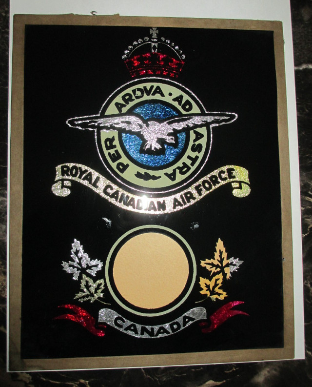 Vintage 1930’s Reverse Painted RCAF Glass Picture Frame in Arts & Collectibles in Dartmouth
