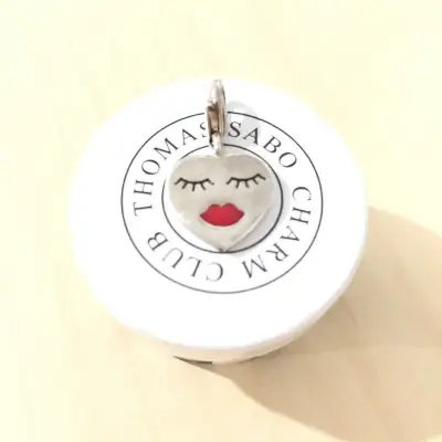 THOMAS SABO Heart Face Charm, View more