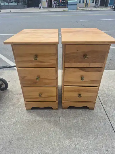 Bedside dressers hand made maple, View more