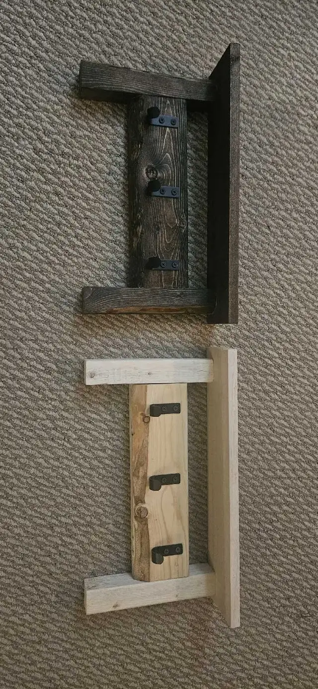 wooden shelf with hooks in Storage & Organization in St. Catharines - Image 7