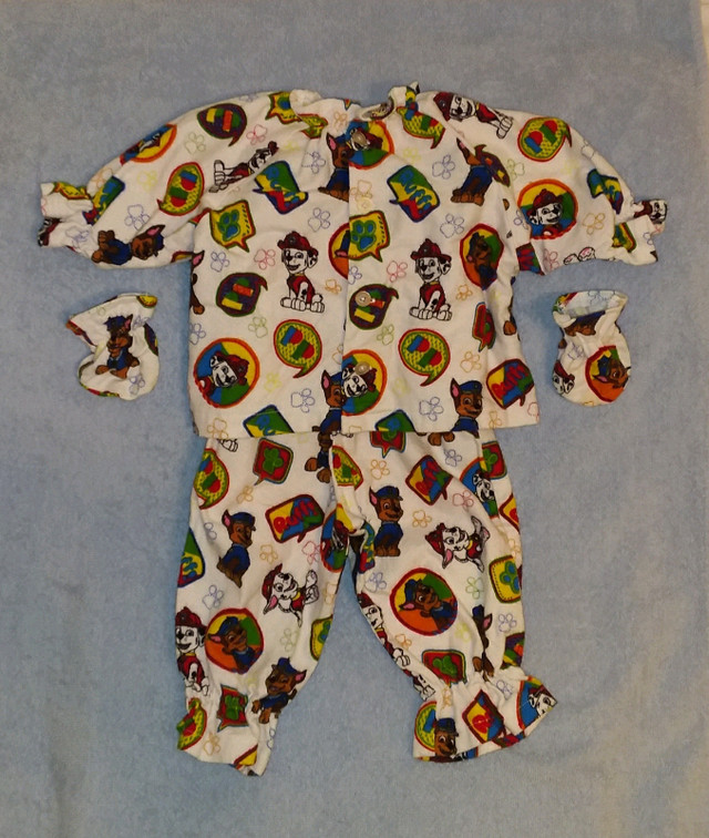 Baby PJs Paw Patrol 3 Piece Flannel Pajamas Size 3-9 Months in Clothing - 3-6 Months in Truro