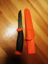 MoraKniv Companion Serrated Knife Orange 