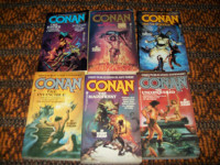 Lot of 11 Conan books ByTOR different arthur Robert Jordan