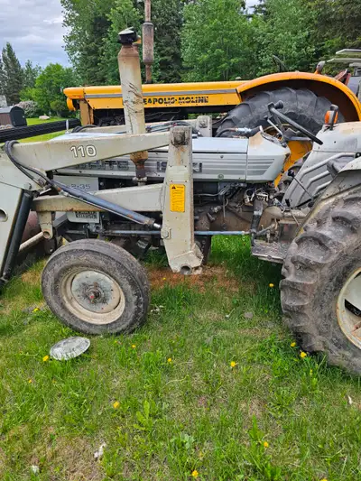 This old tractor is in nice shape 3pt hitch comes with tires chains for winter starts and runs great...