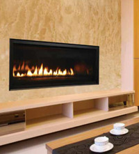 CONTEMPORARY LINEAR GAS FIREPLACE CLEARANCE