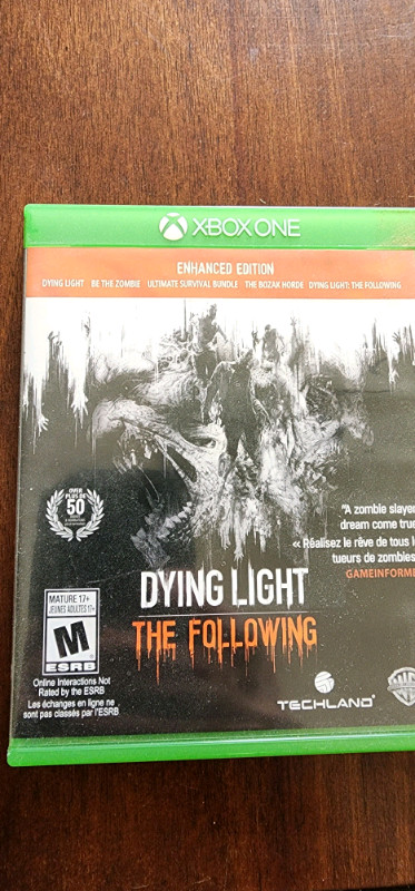 XBOX
CALL OF DUTY BLACK OPS 
NHL 19
DYING LIGHT THE FOLLOWING 

 in XBOX One in Cambridge - Image 2