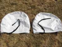 2 RV tire covers