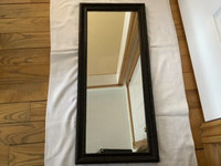Antique Wood Mirror in an Ornate Frame
