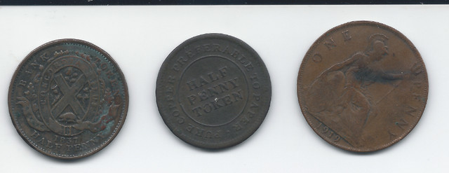 Tokens old coins UK and Canada dans Art et objets de collection  à Ville de Montréal - Image 2