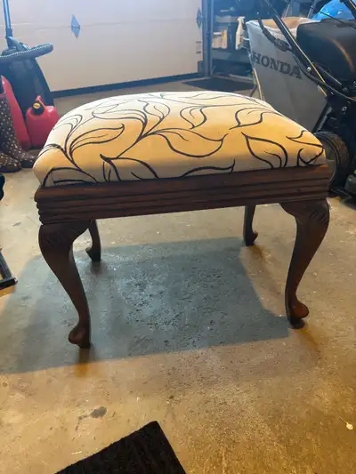 Upholstery done on fabric.