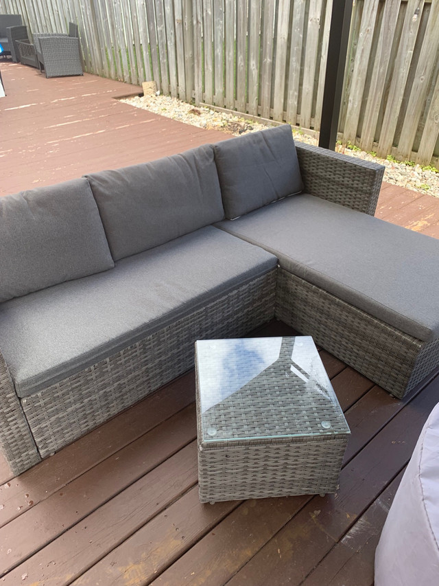 Brand New In The Box Outdoor Corner Sectional Lounge Combo in Patio & Garden Furniture in Barrie - Image 2