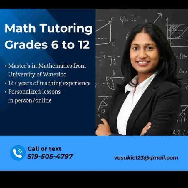 Private Math Lessons – Over 12 Years’ Experience (West End)65192923423617120