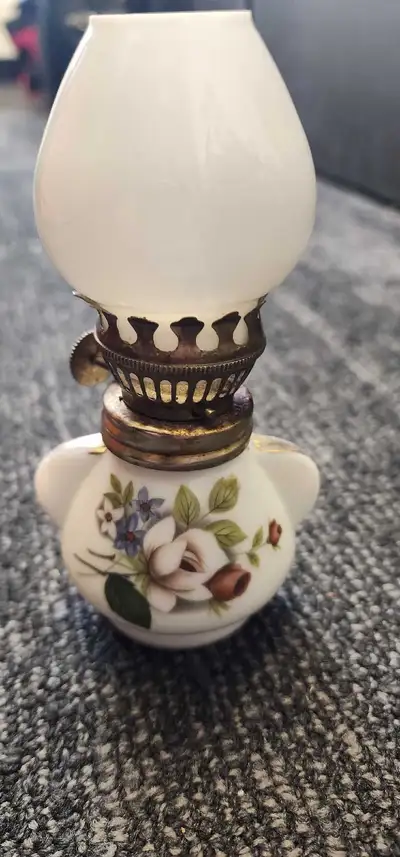 Miniature Floral Oil Lamp, View more