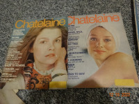 Chatelaine Magazines, 2, 1973, June, July, Lucy M.Montgonery ++