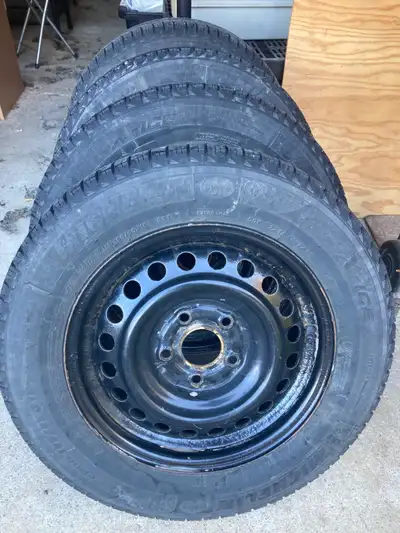 Used winter tires. Michelin X-Ice 195/65 R-15. Should fit Honda Civic 2008-2015