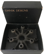 Mid Century Modern Dansk Atomic Cast Iron Candle Holder