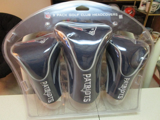 NFL Golf Club (woods) head covers .New England patriots , NEW in Golf in Edmonton