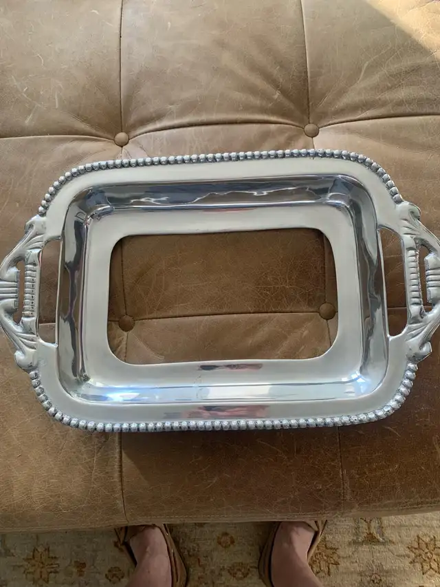 Pewter Casserole Pyrex Holder