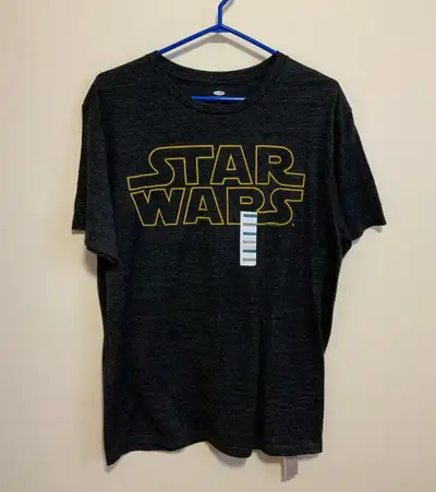 New Star Wars T Shirt Size L Made in Mexico 50% Cotton, 50% Polyester Pickup Location - Harmony Road...