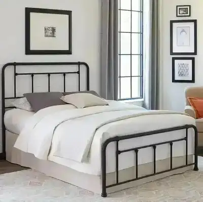 New single-twin black metal bed Baldwin, View more