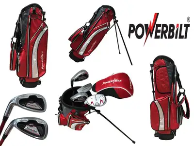 POWERBILT JUNIOR TOUR LH GOLF CLUB SET (AGES 9-12), View more