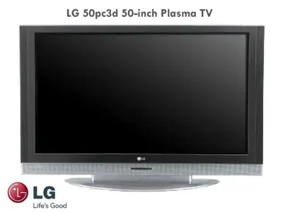 LG 50pc3d 50-inch Plasma Television for Sale. Used, but in good condition. C/w owner’s manual & univ...