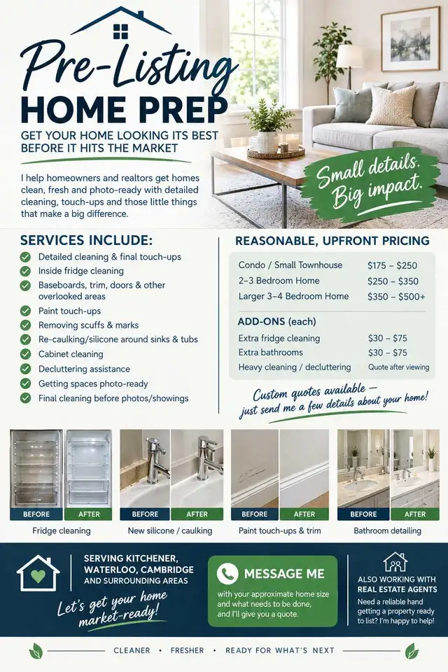 Pre-Listing Home Prep Services