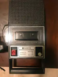 Vintage portable cassette recorder never used