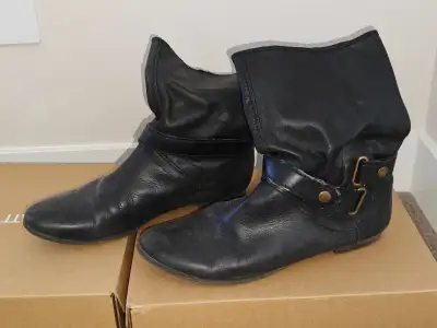 Nine West Women Leather Boots - Black - Size US 8.5 M, View more