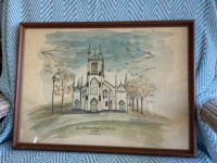 Gail Patriarche St John’s Anglican Church, Lunenburg Watercolour