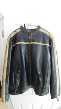 Manteau en cuir véritable pour homme. L/G Mens 100% leather coat