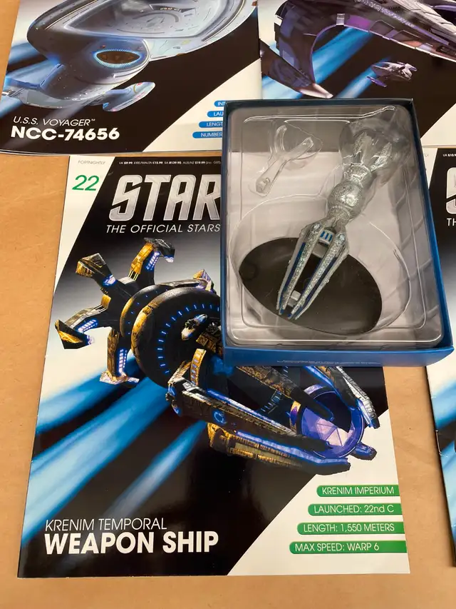 Star Trek Eaglemoss Complete with Packaging Five Ship Lot #362864361575298124