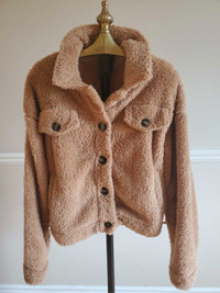 Faux fur teady jacket size small